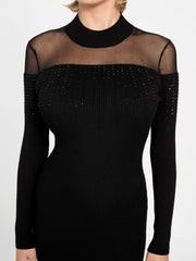 Eco Jeena Rhinestone Sweater Dress