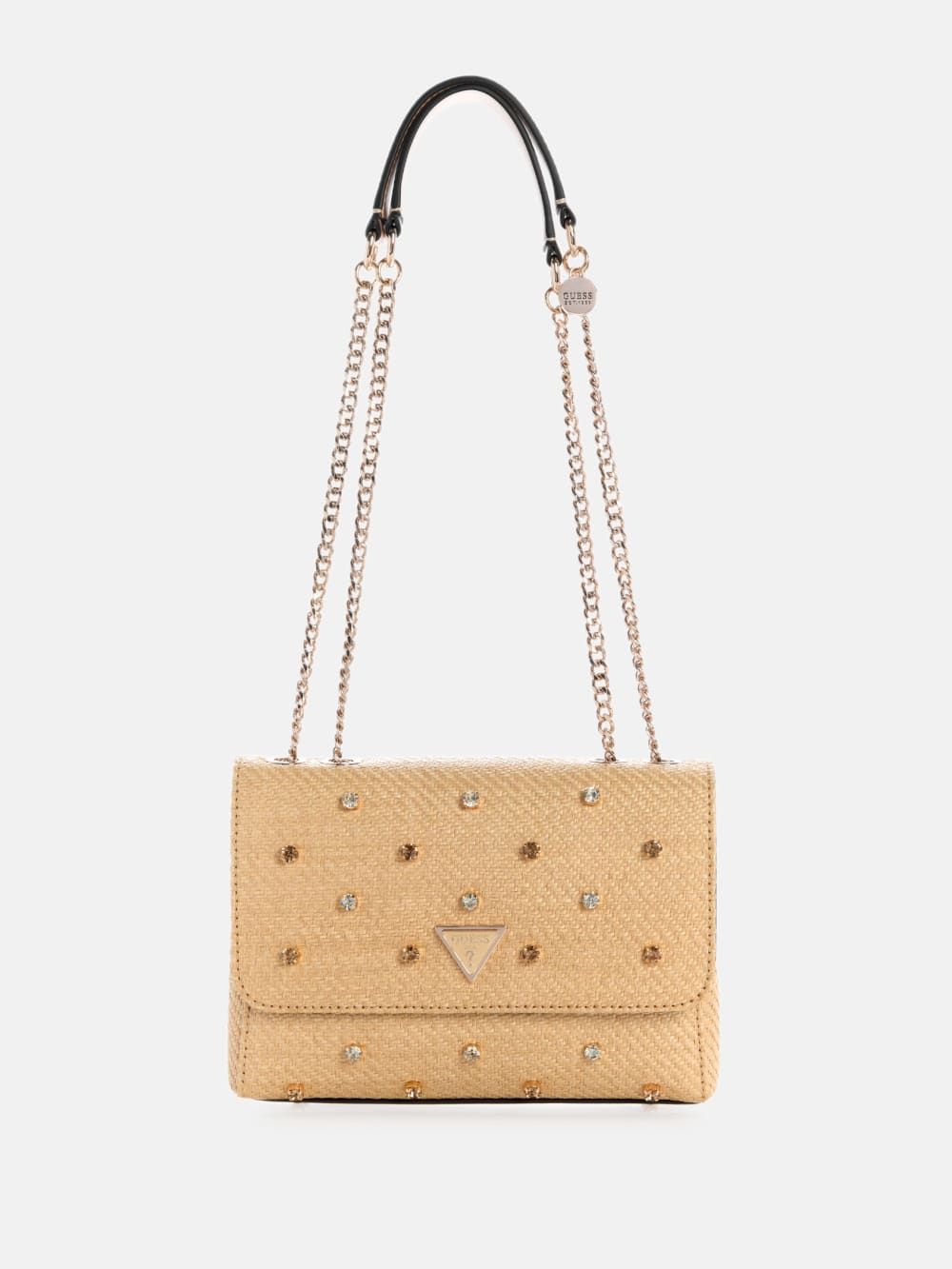 Giully II Raffia Rhinestone Convertible Bag