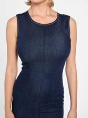 Lyocell blend midi dress