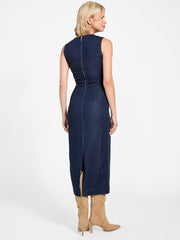 Lyocell blend midi dress