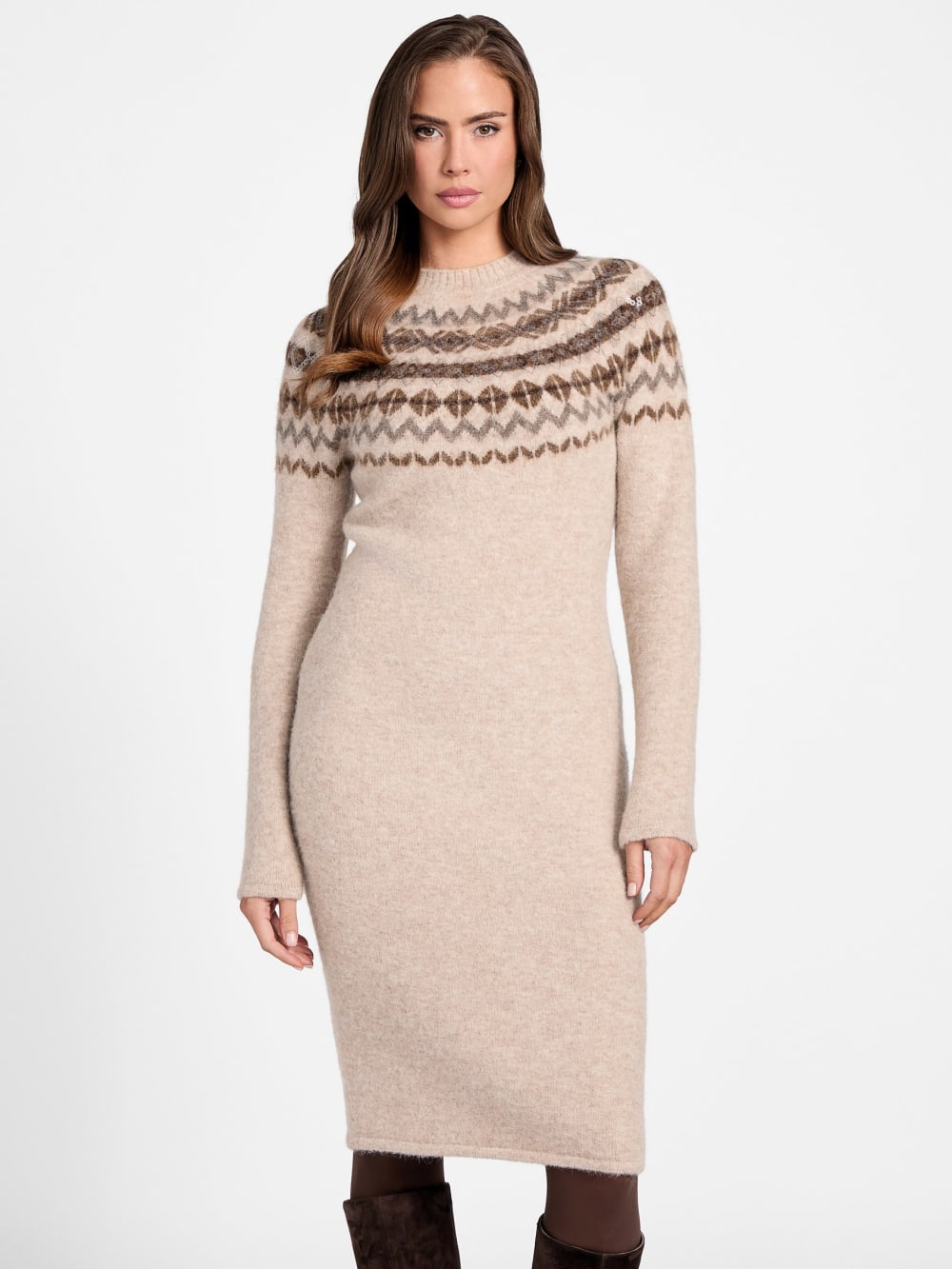Akilah Jacquard Sweater Dress