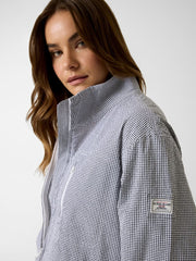 Checked windbreaker