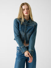 Cropped denim jacket