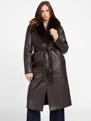 Zoey Faux-Leather Coat