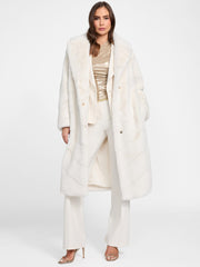 Maya Longline Faux-Fur Coat