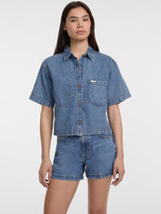 Boxy Denim Shirt