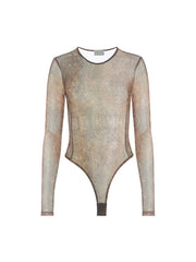 printed mesh bodysuit