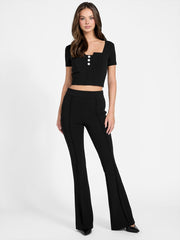 Square neck top