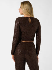 Sequins cropped top