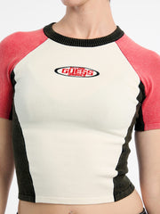 GUESS Originals Eco Fitted Racing Sweater Top