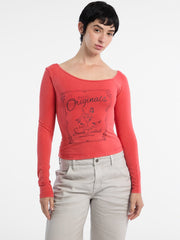 GUESS Originals Off-the-Shoulder Tee