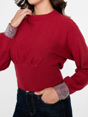 Eco Posa Bling Cuff Sweater