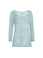 Washed Crochet Sweater