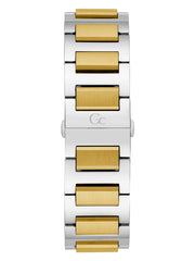 Gc Two-Tone and Green Chronograph Watch