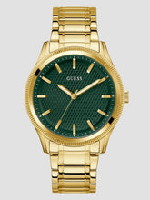Gold-Tone and Green Analog Watch