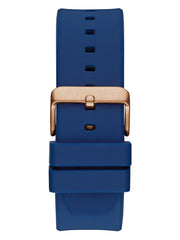 Rose Gold-Tone Silicon Chronograph Watch