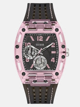 Clear and Black Silicone Multifunction Watch