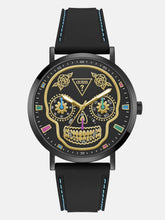 Black Multifunction Silicone Watch