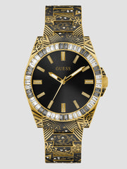 Printed Gold-Tone Analog Watch