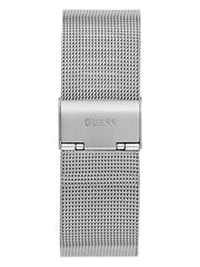 Silver-Tone and Green Analog Watch