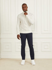 Eco Half-Zip Cable Knit Sweater