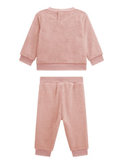 Faux-Fur Sweatshirt and Pant Set (0-24M)