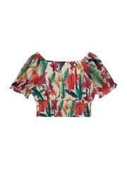 Chiffon Floral Top (7-16)