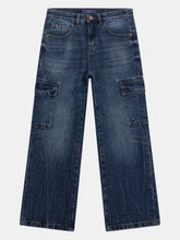 Wide-leg cargo jeans