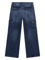 Wide-leg cargo jeans