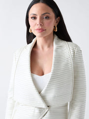 Shayna Drape Leather Jacket