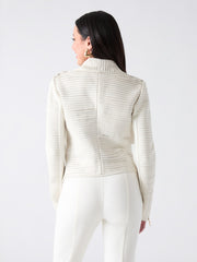 Shayna Drape Leather Jacket