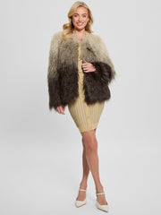 Cristina Faux-Fur Ombr Jacket