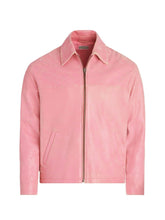 crackle leather jacket