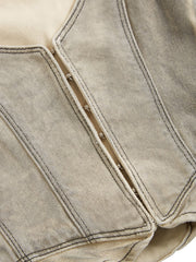 hook denim vest