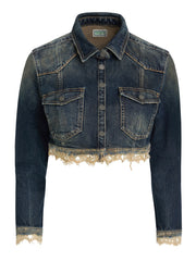 cropped denim jacket