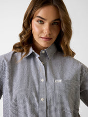 Checked boxy shirt