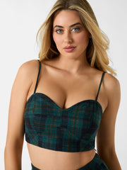 Pia Plaid Top