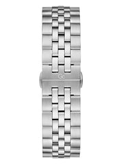 Gc Silver & Blue Chronograph Watch