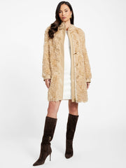 Rachel Faux-Fur Midi Coat
