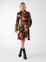 Jennifer Printed Trench Coat