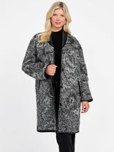 Marciano jacquard wool-blend coat