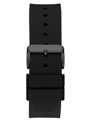 Black Silicone Analog Watch
