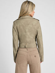 Concetta Washed Biker Jacket