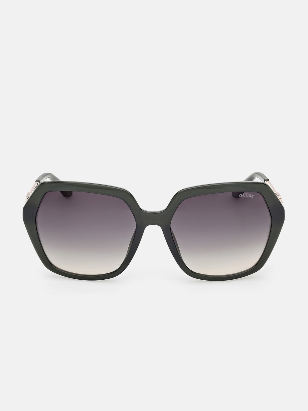 Square-Geometric Plastic Sunglasses