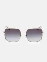 Oversized Square Metal Sunglasses