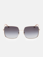 Oversized Square Metal Sunglasses