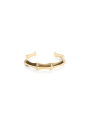 Gold-Tone Bamboo Cuff Bracelet