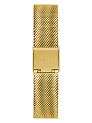 Gold-Tone and Green Mesh Analog Watch