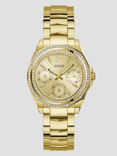 Gold-Tone and Crystal Multifunction Watch