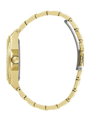 Gold-Tone and Crystal Multifunction Watch